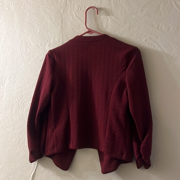 Dark red stretchy blazer - Picture 5 of 6